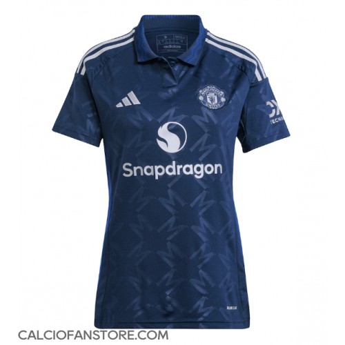 Maglia Calcio Manchester United Seconda Divisa Donna 2024-25 Manica Corta